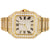 Gold Tone Roman Numeral Date Icy Steel Automatic New Watch
