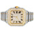 Custom Two Tone Gold Stainless Steel Moissanite Iced Out Mens Watch