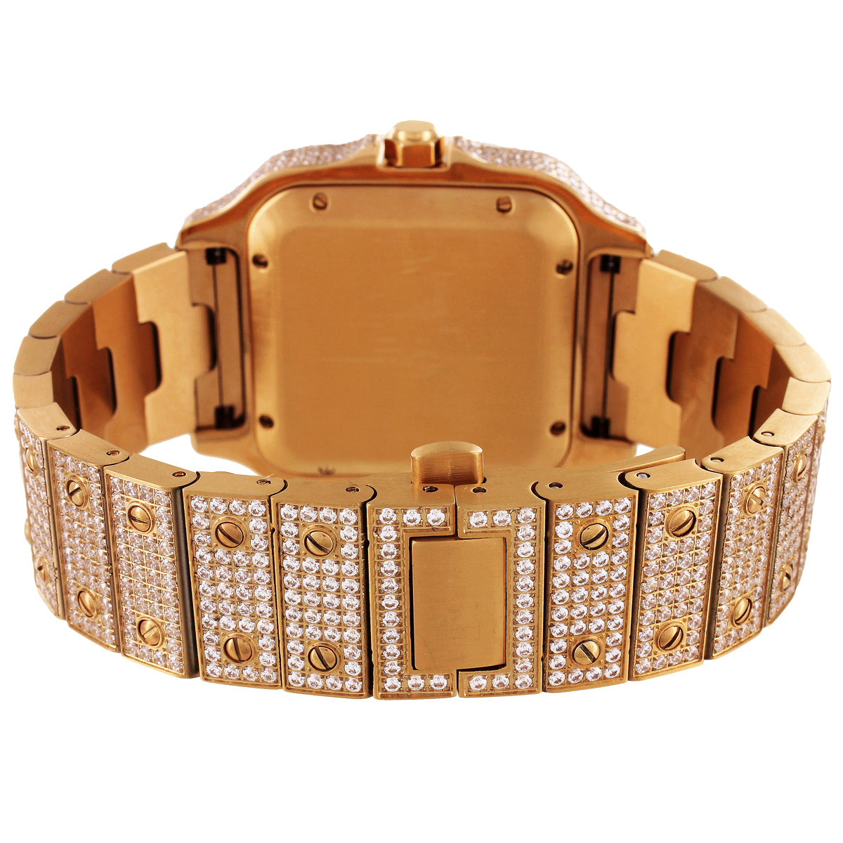 Steel Automatic Movement Roman Number Icy Rose New Watch