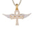 Ankh Cross Angel Wings Sterling Rapper Style Pendant
