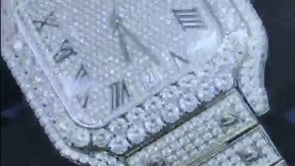 Stainless Steel Roman Numeral Icy Date Automatic New Watch