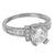 Solitaire Sterling Silver Ladies Ring Engagement Bridal Ring
