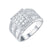 Womens Round Cut Ring Wedding Engagement White Gold 925 Silver Cubic Zirconia