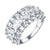 Sterling Silver Womens Ring Bridal Engagement Solitaire Cubic Zircon White Finish