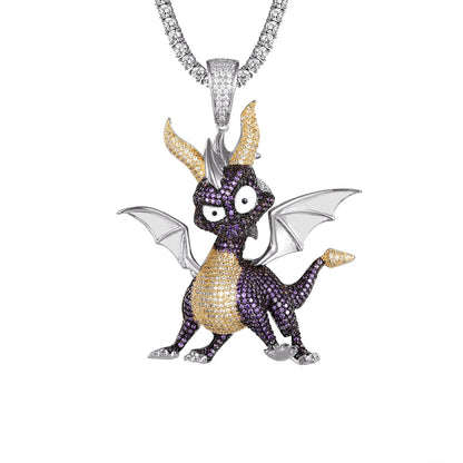 Baby Dragon Wings Animal Custom Designer Bling Pendant
