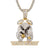 Time Is Money Alarm Clock Baguette Hip Hop Pendant