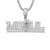 Rapper Style Mogul 14Kt White Gold Finish Custom Pendant