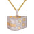Icy Gold Tone Get the Cheese Baguette 3D Custom Pendant