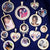 Silver Heart Baguette Picture Memory Pendant Tennis Chain