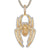Spider Baguette 3D fully Iced 14K Gold Finish Hip Hop Pendant