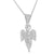 VVS 0.84Ct. Moissanite Silver Angel Pendant