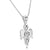 VVS 0.84Ct. Moissanite Silver Angel Pendant