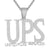 Sterling Silver UPS United Plug Services Hip Hop Icy Pendant