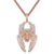 Spider Baguette 3D fully Iced 14K Rose Gold Finish Pendant