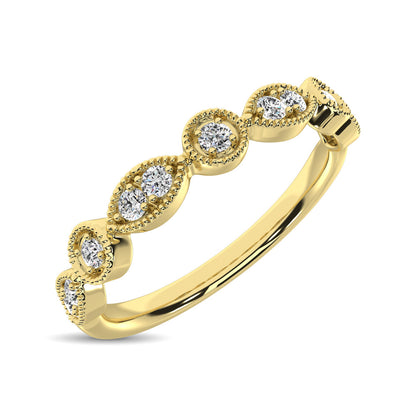 Diamond Stackable Band 1/10 ct tw in 10K Yellow Gold