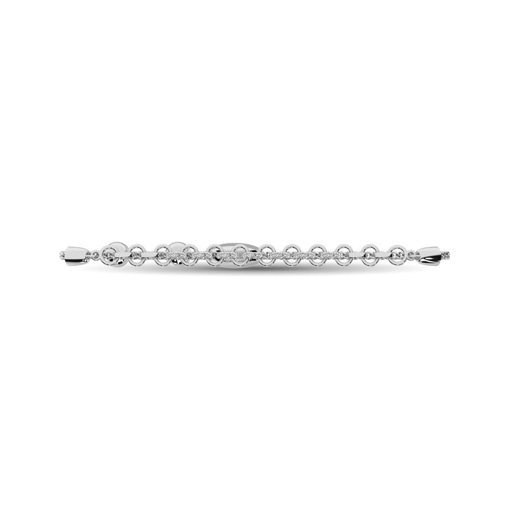 Diamond Bolo Bracelet 1/20 ct tw in Sterling Silver