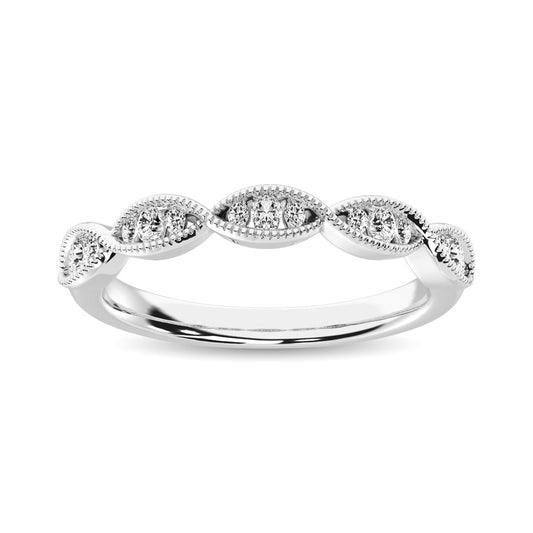Diamond 1/5 Ct.Tw. Stack Band in 14K White Gold