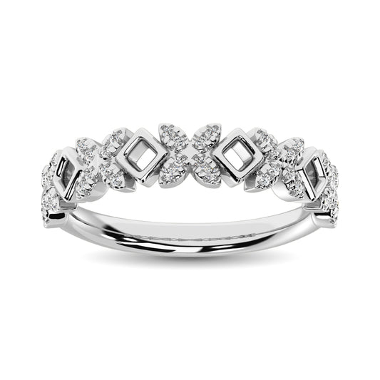 Diamond 1/5 Ct.Tw. Stack Band in 14K White Gold