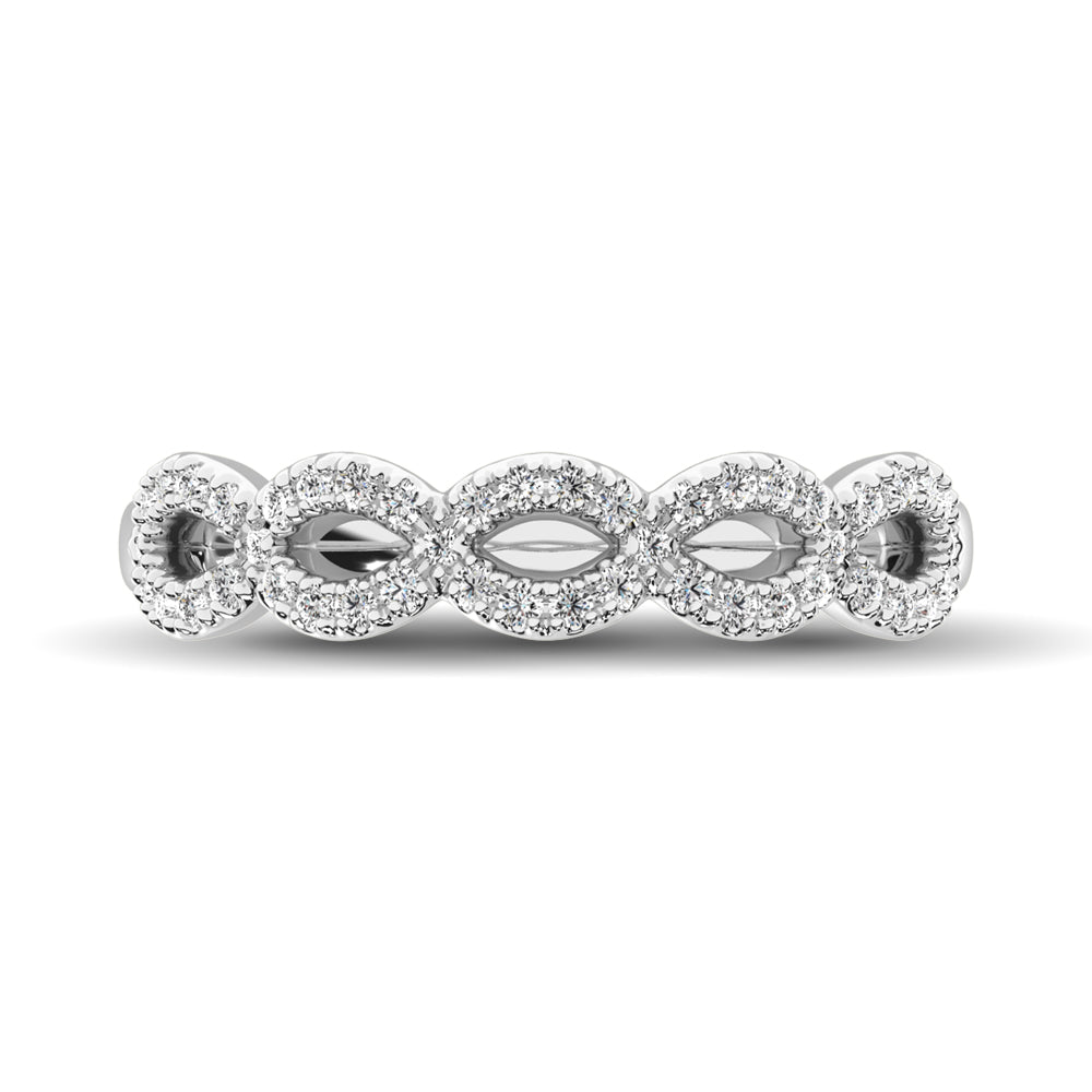 Diamond 1/4 Ct.Tw. Stack Band in 14K White Gold