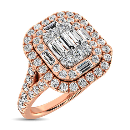Diamond 1 Ct.Tw. Fashion Ring in 14K Rose Gold