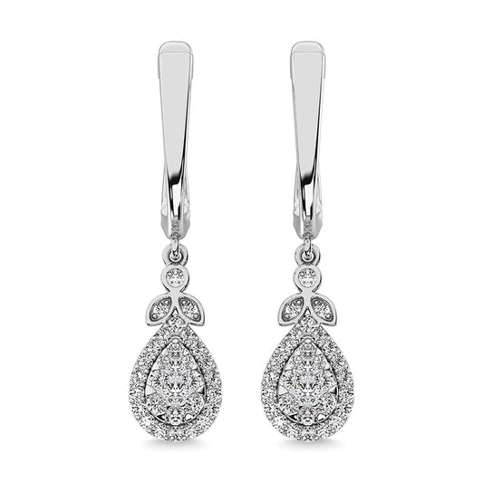 Diamond 1/2 Ct.Tw. Danglers Earrings in 10K White Gold