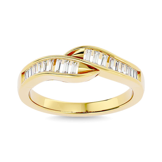 Diamond 1/3 Ct.Tw. Ladies Wedding Band in 14K Yellow Gold