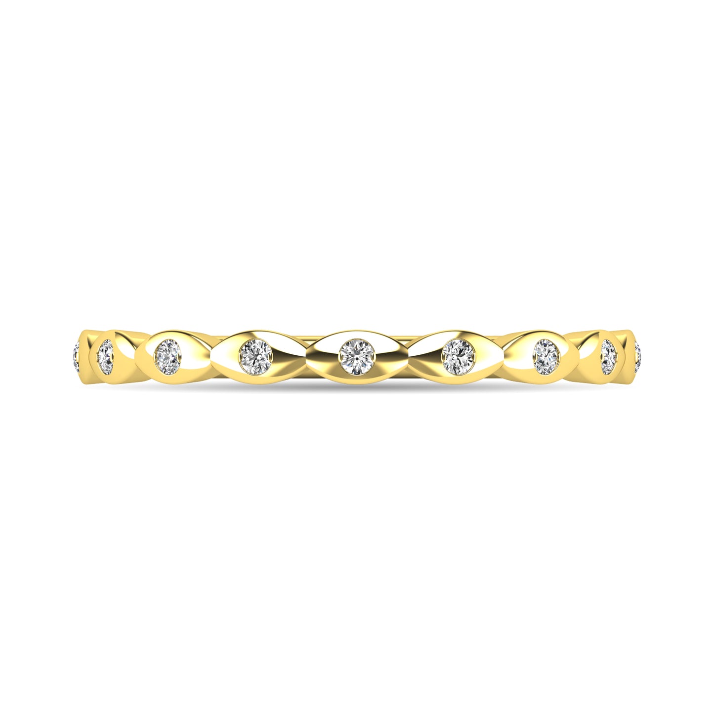 Diamond 1/10 ct tw Stackable Ring in 10K Yellow Gold