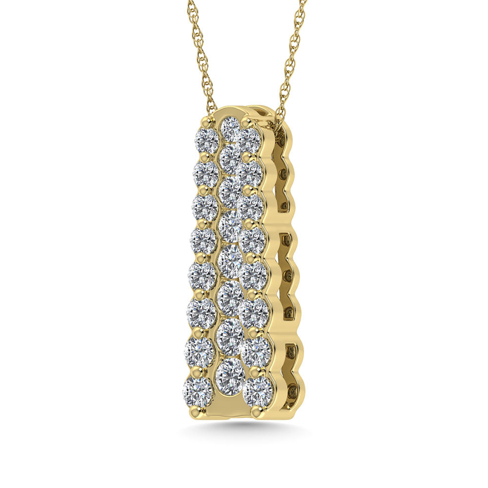 Diamond 1/2 Ct.Tw. Fashion Pendant in 14K Yellow Gold