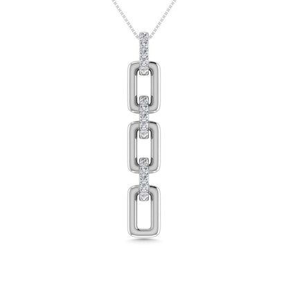 Diamond 1/8 Ct.Tw. Fashion Pendant in 10K White Gold