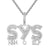 Sign Yourself Rich Baguette Men's Custom Icy Hip Hop Pendant