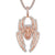 Spider Baguette 3D fully Iced 14K Rose Gold Finish Pendant