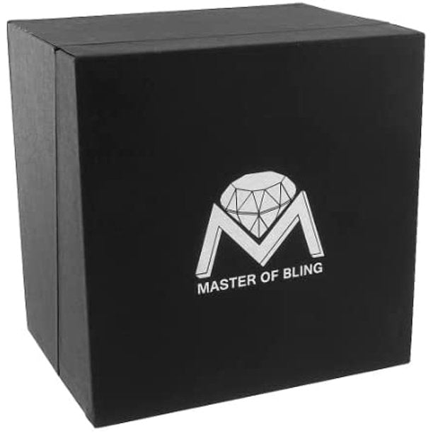 Rose Gold Tone Moissanite Skeleton Stainless Steel Watch