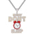 Bling Money Dont Sleep Two Tone Time Clock Grind Hip Hop Pendant