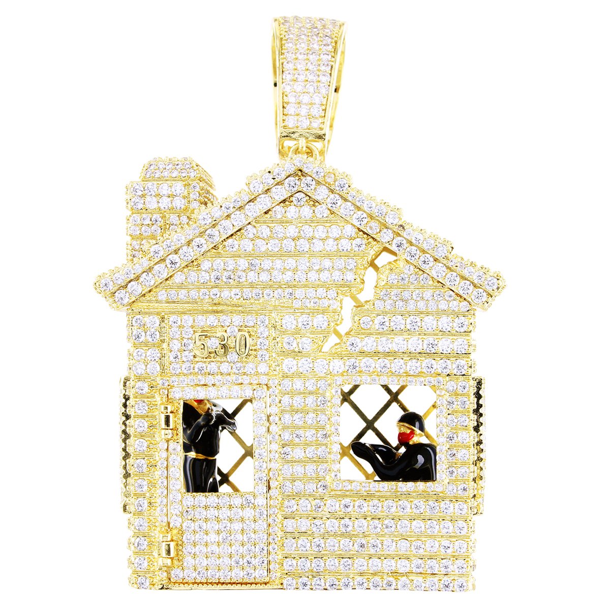 Men's New Rapper Mini Trap House  Custom Pendant