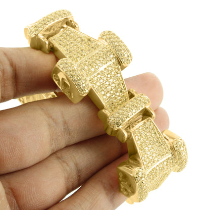 Canary Lab Diamond Bling  Metal I Link Bracelet