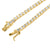 Yellow Gold Finish Lab Diamond Tennis Link Mens 925 Silver Chain