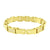 Stainless Steel Men Bracelet 14K Yellow Gold Finish