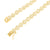 14k Gold Tone Solitaire Design Cluster Necklace