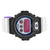 Black G-Shock Watch White Glossy Silicone Strap Digital 50 MM