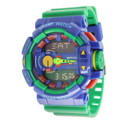 Shock Green Blue Watch Funky Limited Edition Sport Series