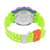 Sports Watch Shock Resistant Blue Lime Green Silicone Band