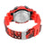 Red Military Army Camouflage Print Digital Watch Resin Band