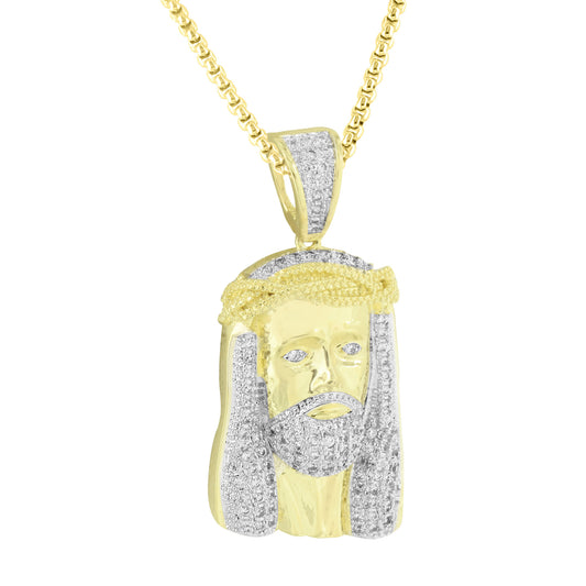 Jesus Christ Pendant Stainless Steel Box Necklace
