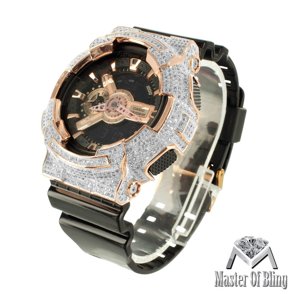 G-Shock Watch Rose Gold Finish GA110GD Digital Analog Watch