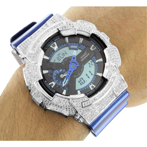 Mens G Shock Metallic Blue GA110NM-2A Watch