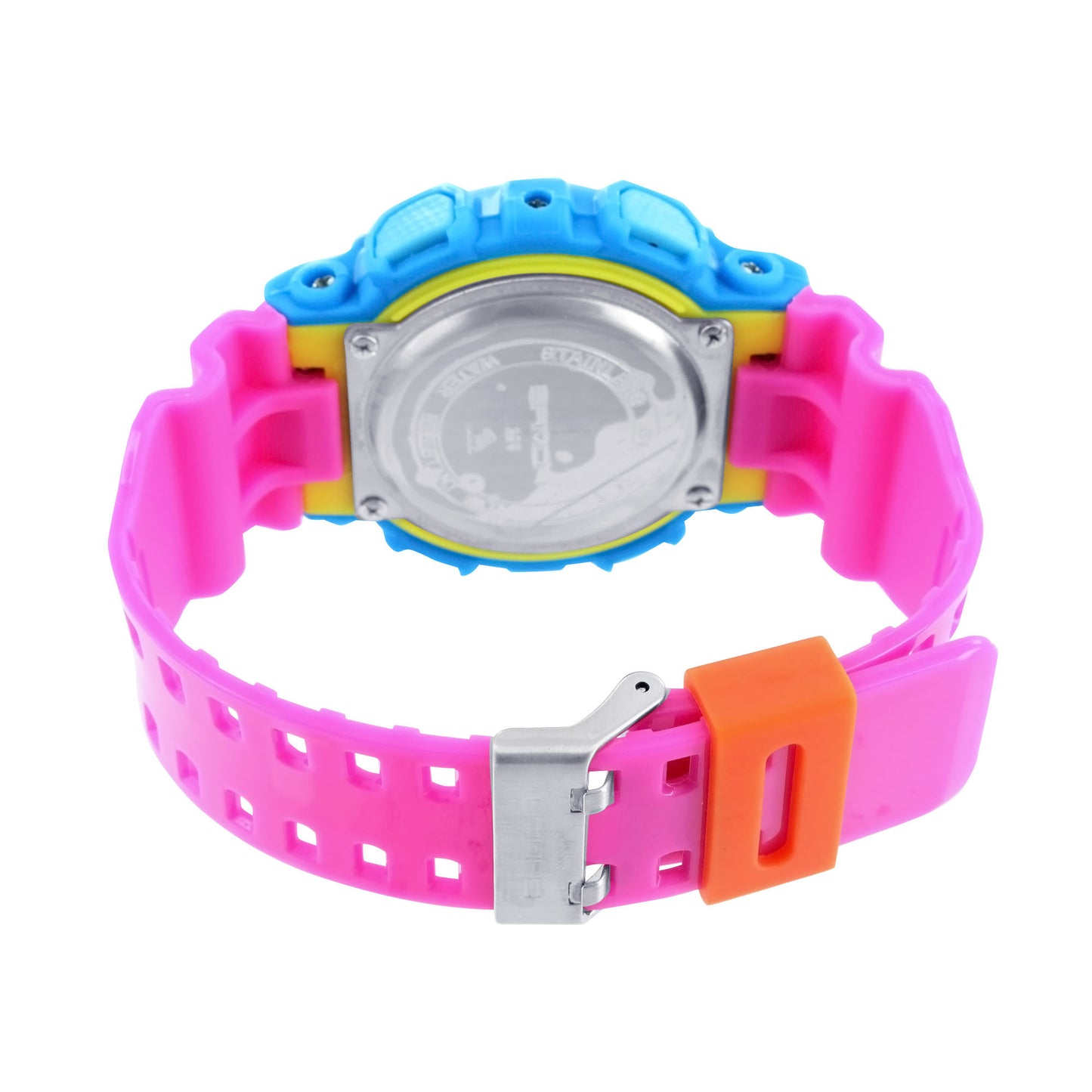 Pink Blue Shock Water Resistant Digital Watch Round Face Teen Gift