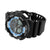 Shock Resistant Watch Black Blue Analog-Digital Silicone Day Date