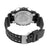 Shock Resistant Watch Black Blue Analog-Digital Silicone Day Date