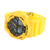 Yellow Sport Watch Digital Analog Day Date Display Timer Silicone