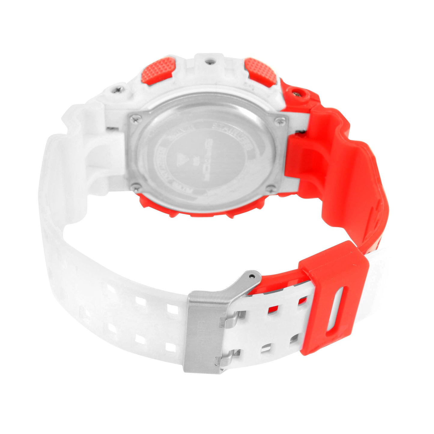 Red White Shock Resistant Watch Sports Design
